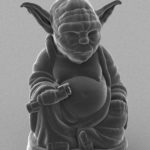 Yoda figure produced by nanoscribe
