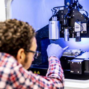 MAF staff member in the lab